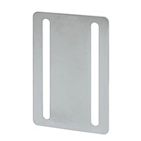 Mounting plate 110 x 70 x 2.5 mm holespacing 45 mm