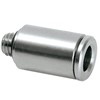 Tube connector M6 male for tube 6 mm straight (brass nickel-plated)