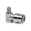 Tube connector M6 male for tube 6 mm 90 Deg - swivel type