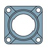 FYJ 504 SKF Four bolt square flange