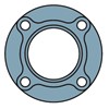 FYC 504 SKF Round flanged housing