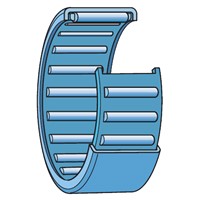 HK0509 SKF drawn cup needle roller bearing with open ends