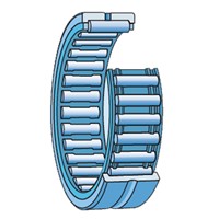 NK10/16 TN SKF needle roller bearing with ribs and without inner ring