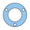 PF40 SKF Round flanged pressed steel (housing only)