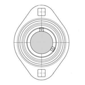 PFT 62 SKF Two bolt oval flanged pressed steel (housing only)