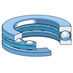 51112 SKF thrust ball bearing, single direction